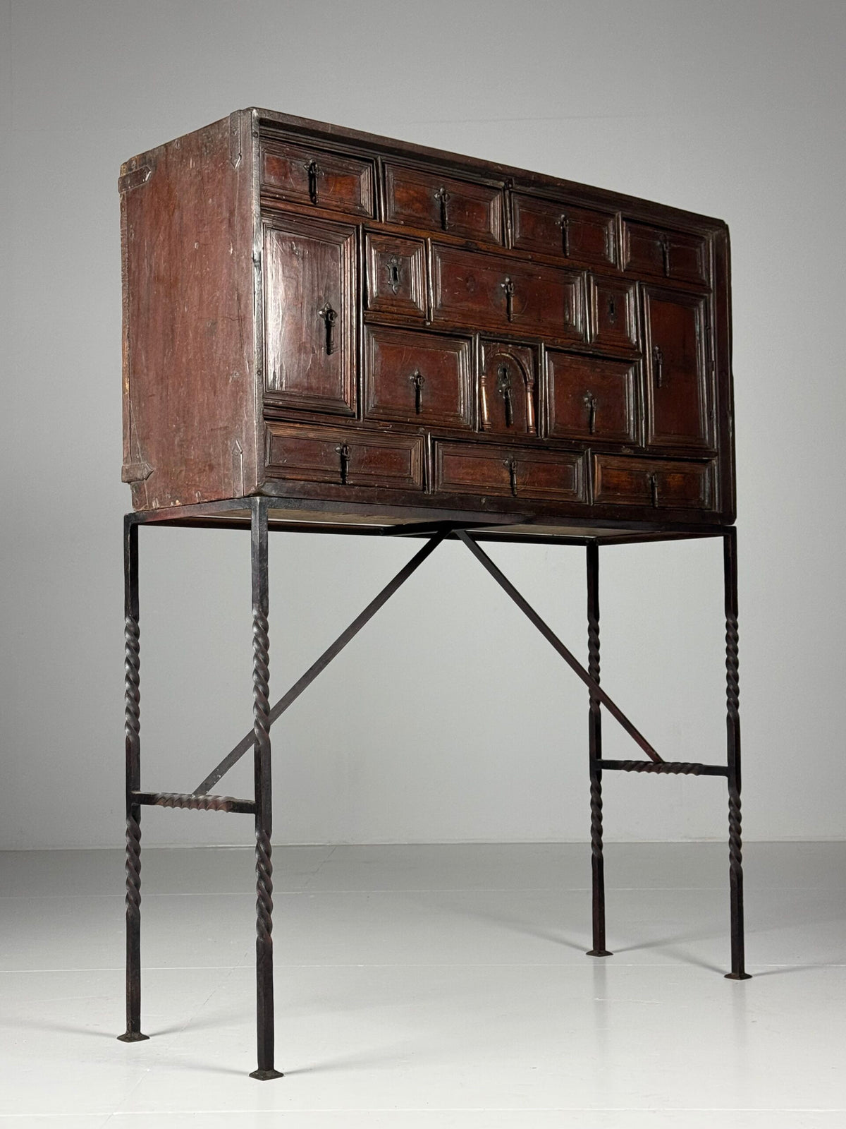 Spanish Walnut Vargueno, c. 1700, photo 18