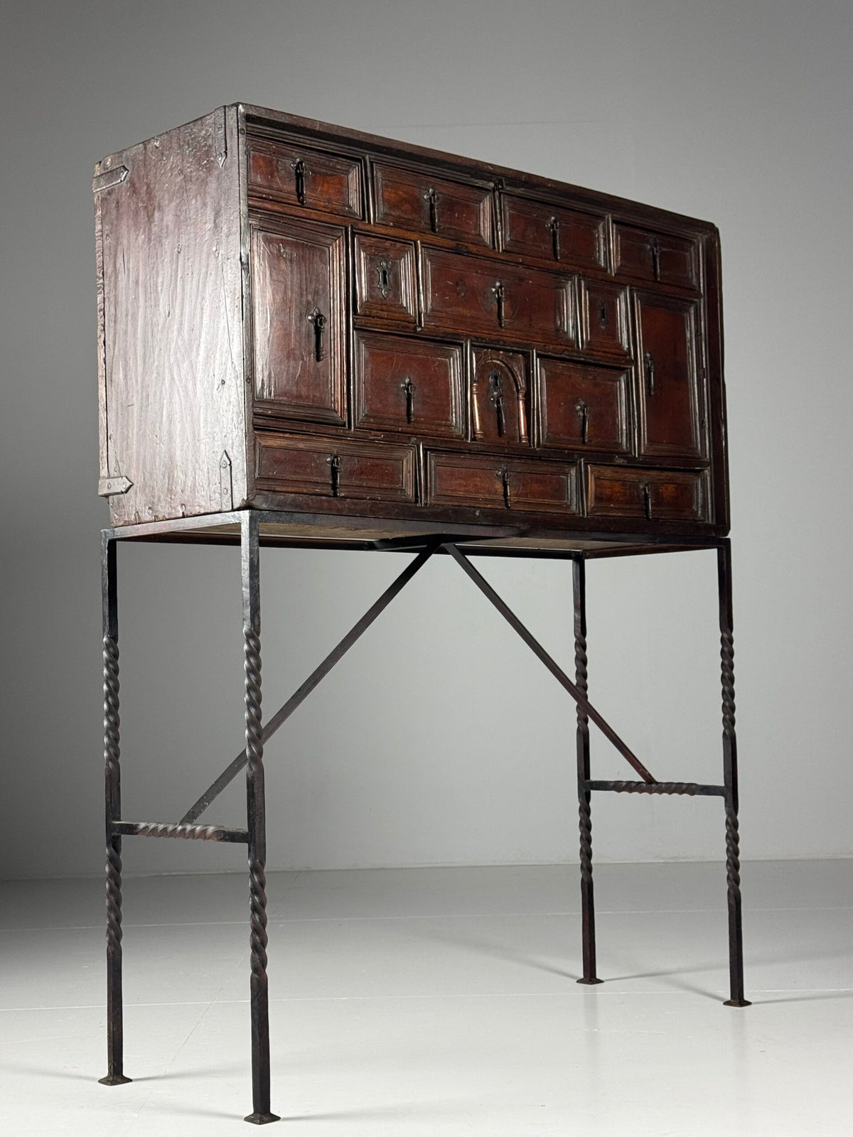 Spanish Walnut Vargueno, c. 1700, photo 8