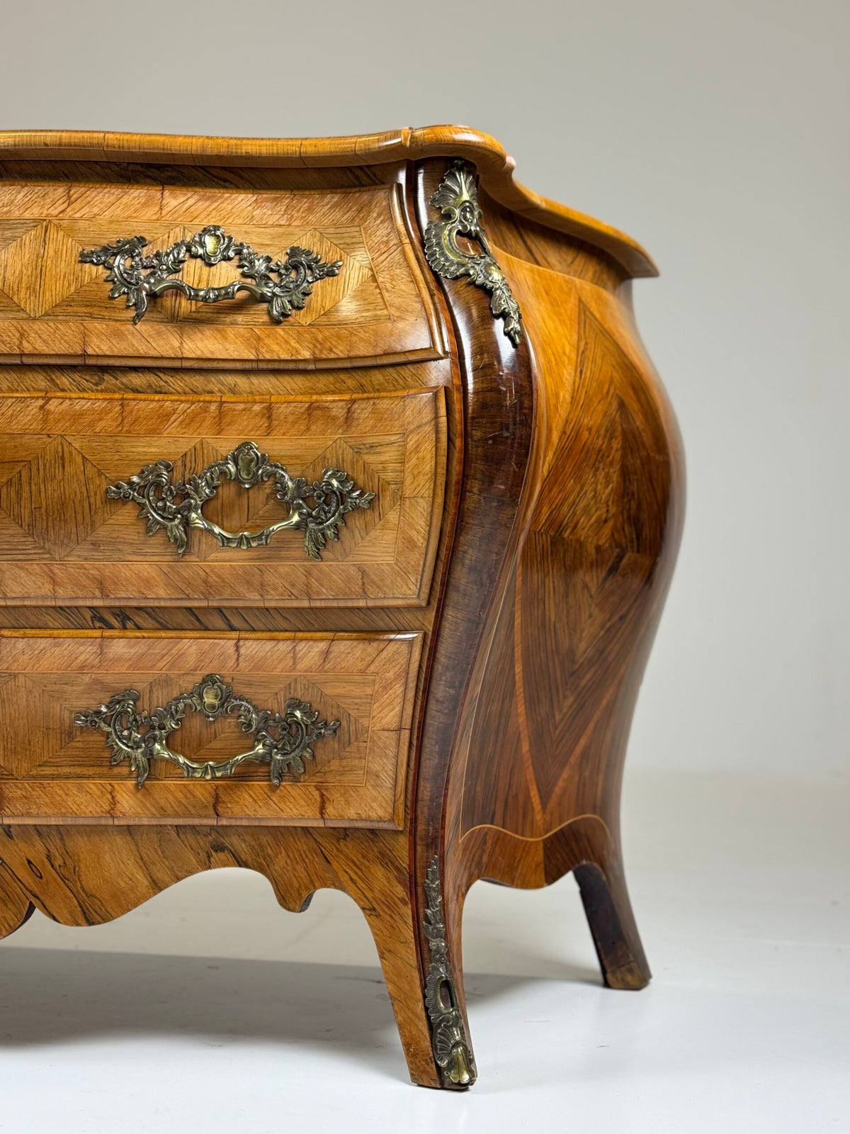 Swedish Rococo Marquetry Commode, 18th Century, photo 27