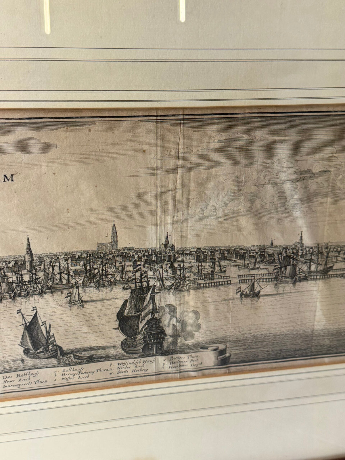 Framed Engraving of Amsterdam, 18th or 19th Century, photo 17