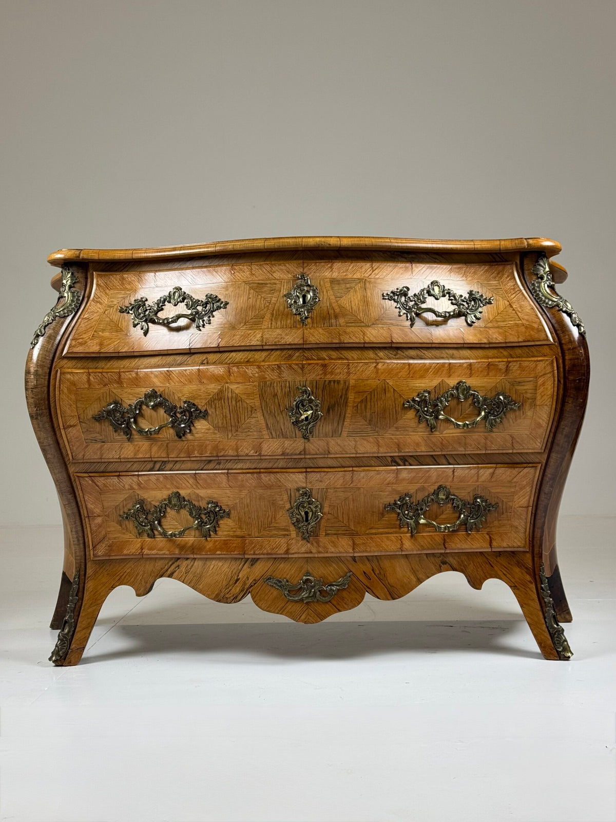 Swedish Rococo Marquetry Commode, 18th Century, photo 13