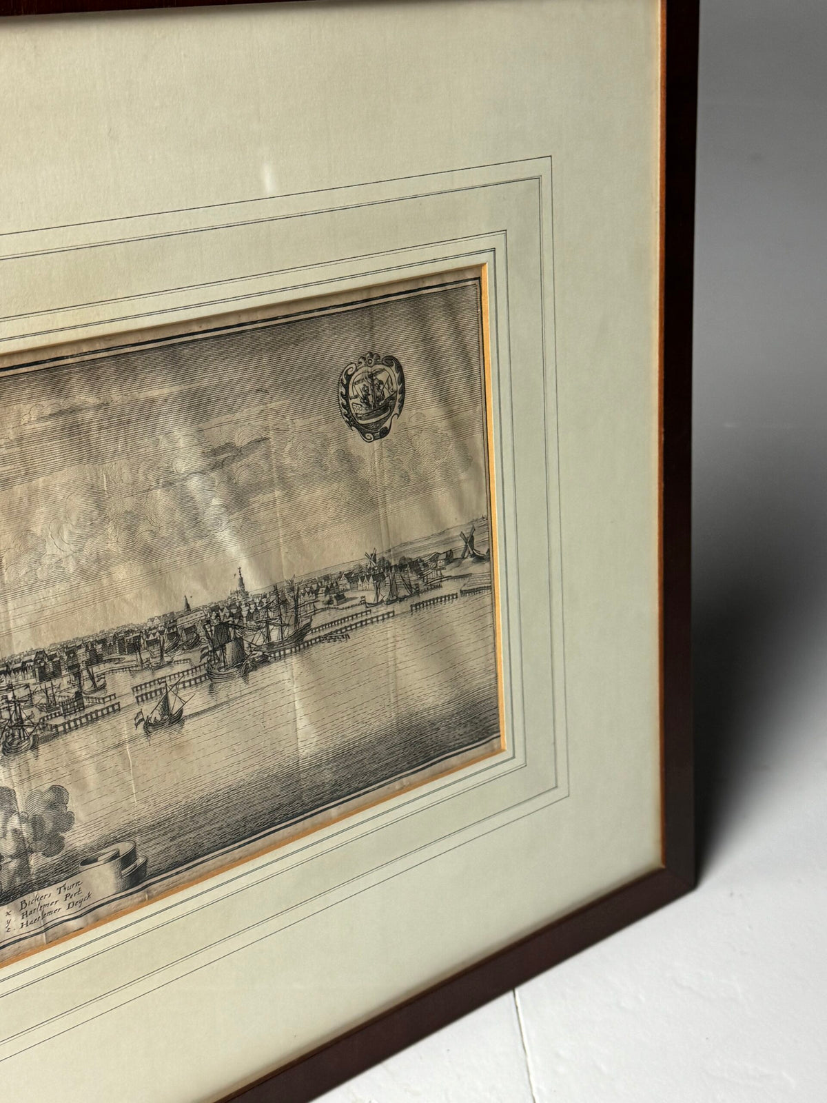 Framed Engraving of Amsterdam, 18th or 19th Century, photo 8