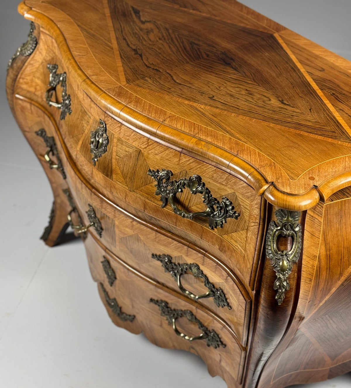 Swedish Rococo Marquetry Commode, 18th Century, photo 9