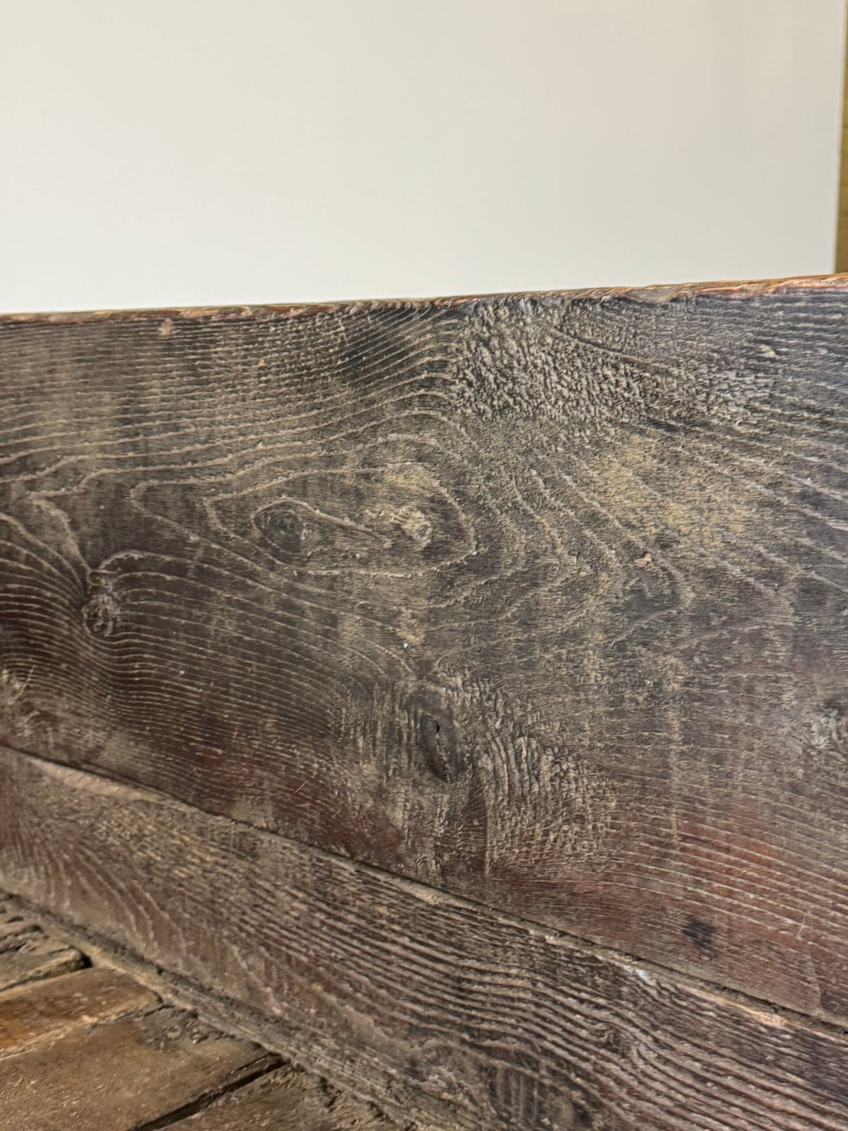 Robust Spanish Solid Oak Bench, 18th Century, photo 17