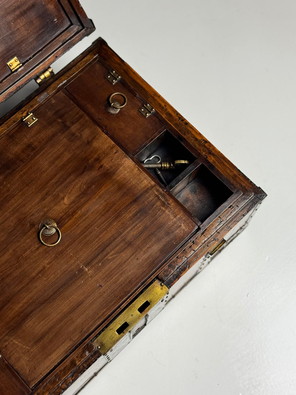 English Strongbox with Asian Interior and Double Bottom, c. 1700, photo 23