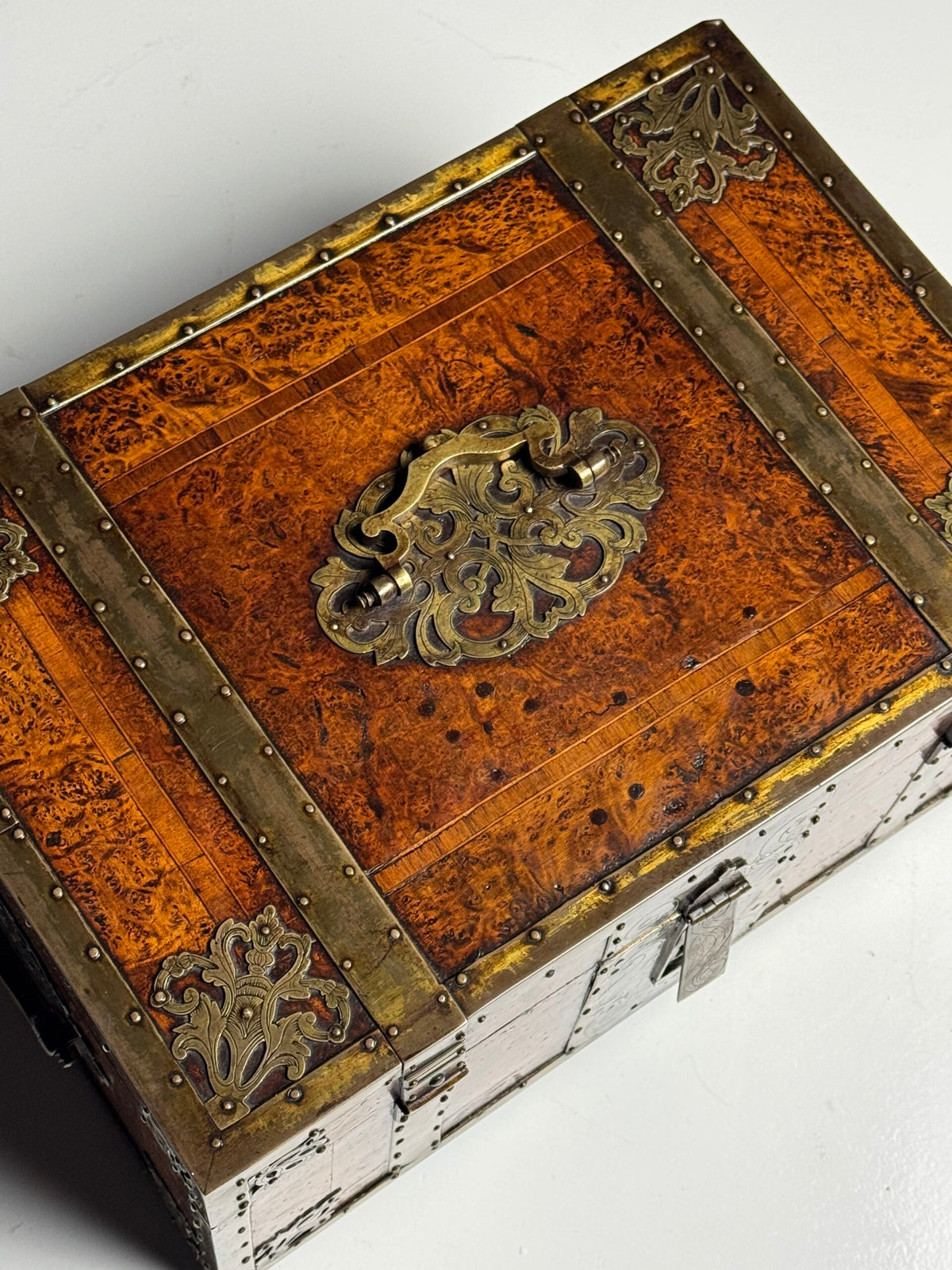 English Strongbox with Asian Interior and Double Bottom, c. 1700, photo 7
