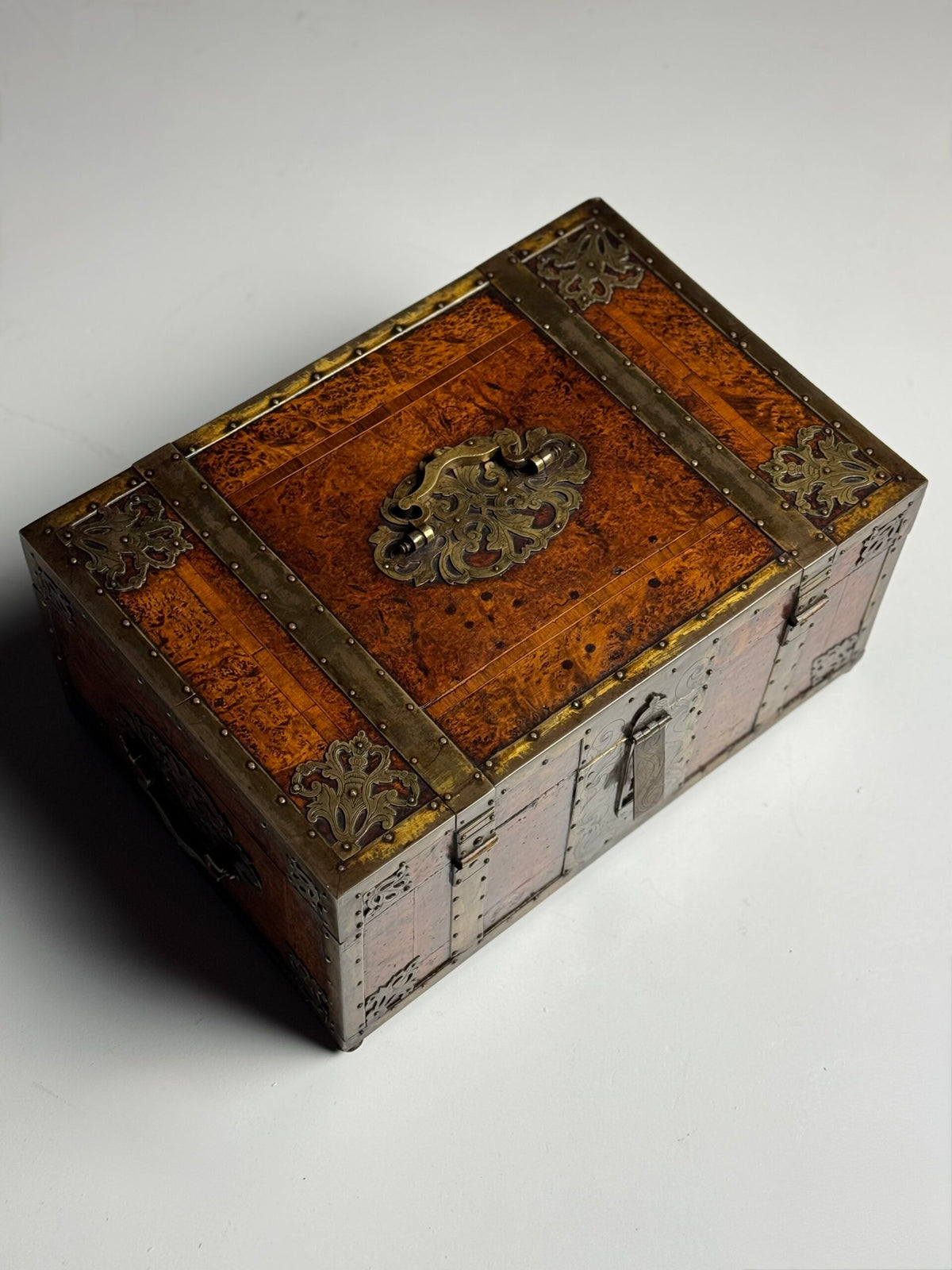 English Strongbox with Asian Interior and Double Bottom, c. 1700, photo 14