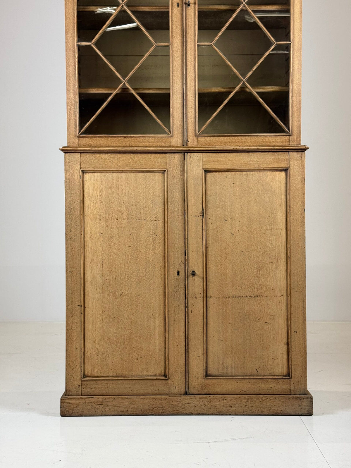 English Bleached Oak Display Cabinet, 19th Century, photo 6