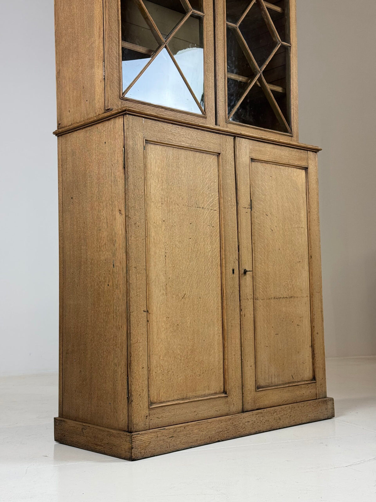 English Bleached Oak Display Cabinet, 19th Century, photo 35