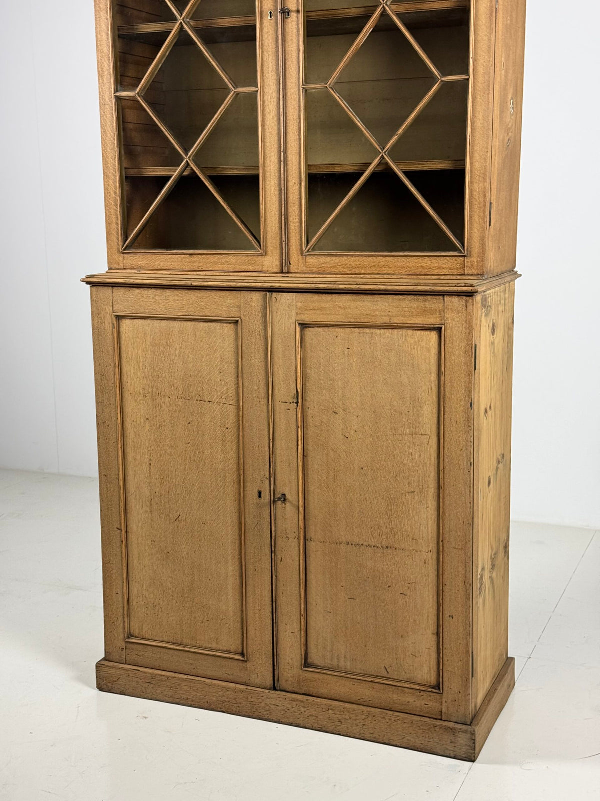 English Bleached Oak Display Cabinet, 19th Century, photo 15