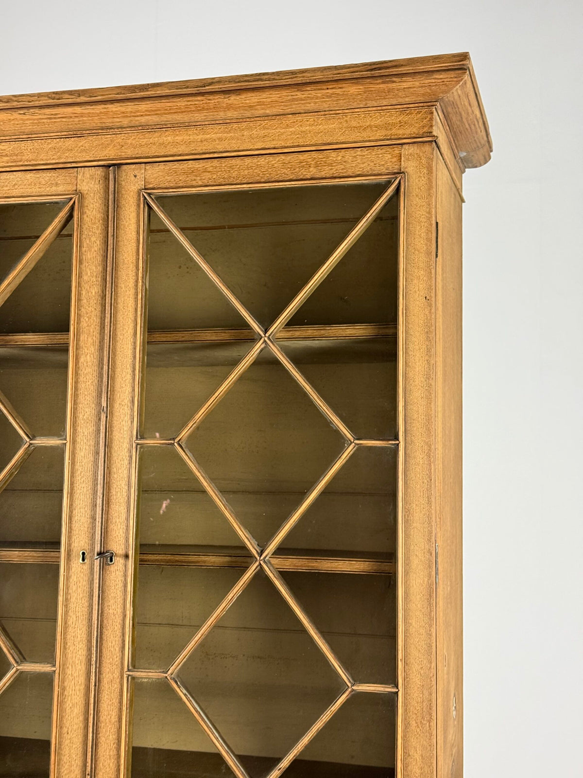 English Bleached Oak Display Cabinet, 19th Century, photo 17