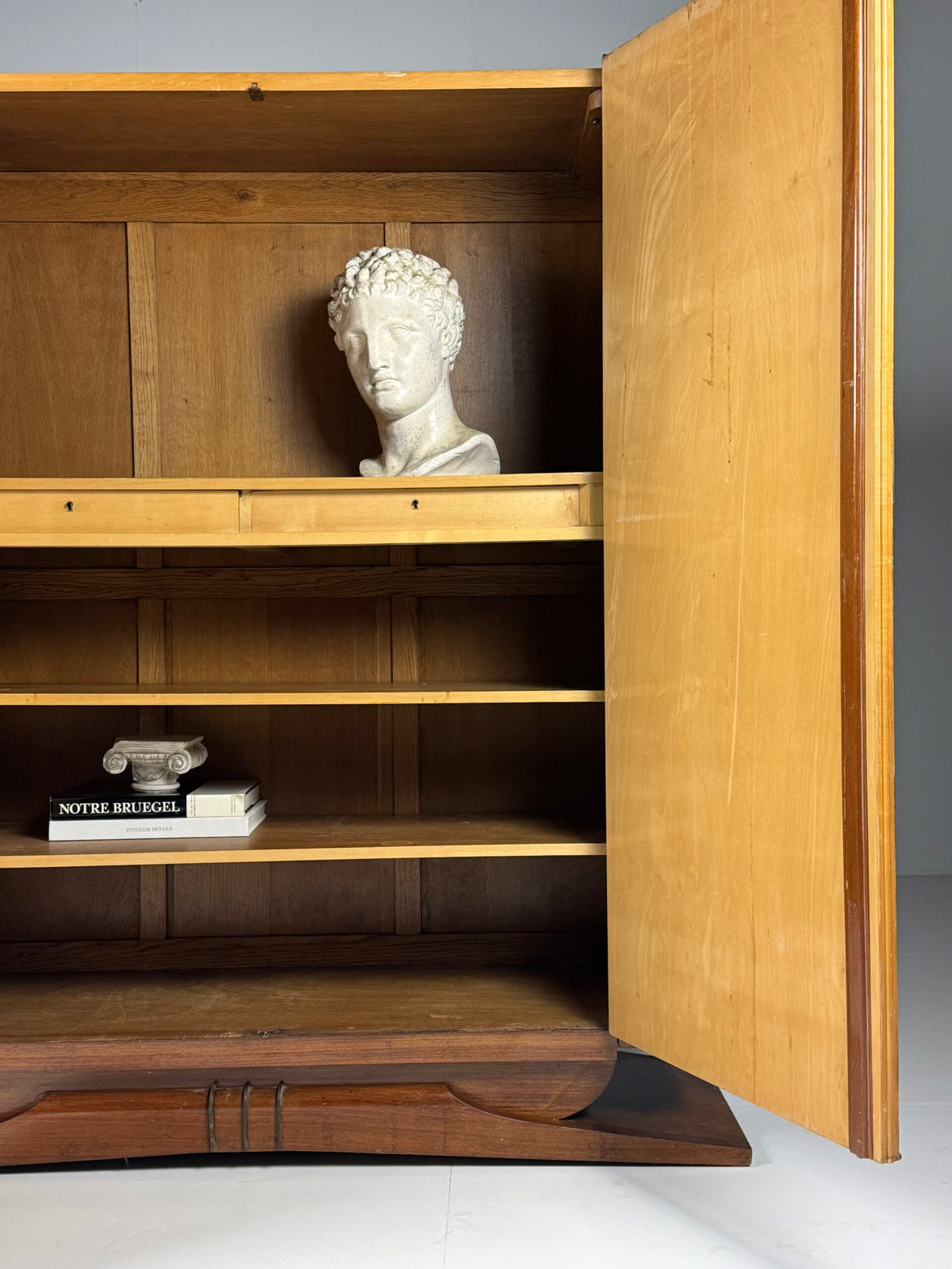 Art Deco Bookcase or Wardrobe Cabinet, 1930s, photo 7