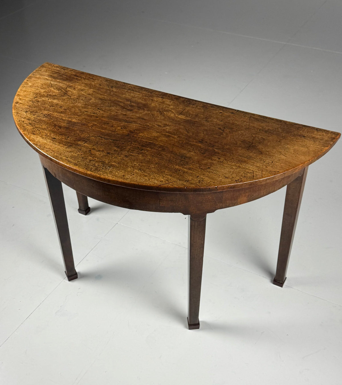 Pair of English Half Moon Side Tables, 19th Century, photo 5