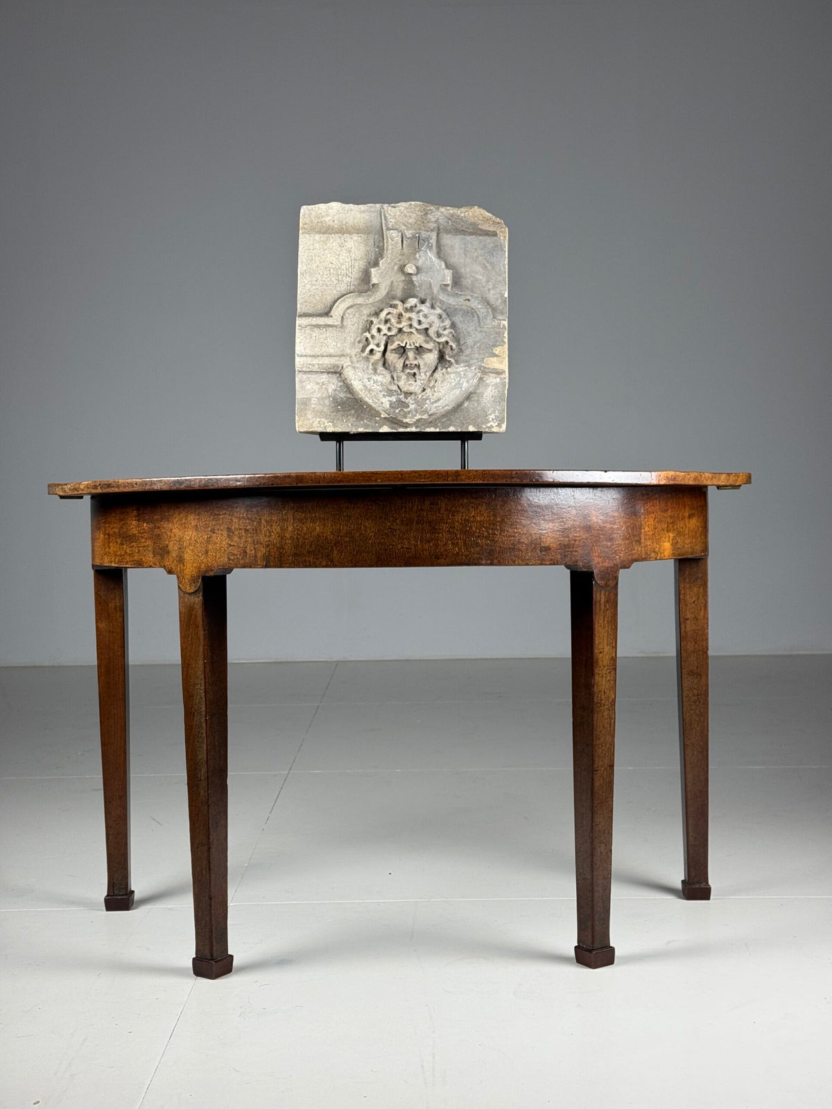 Pair of English Half Moon Side Tables, 19th Century, photo 8