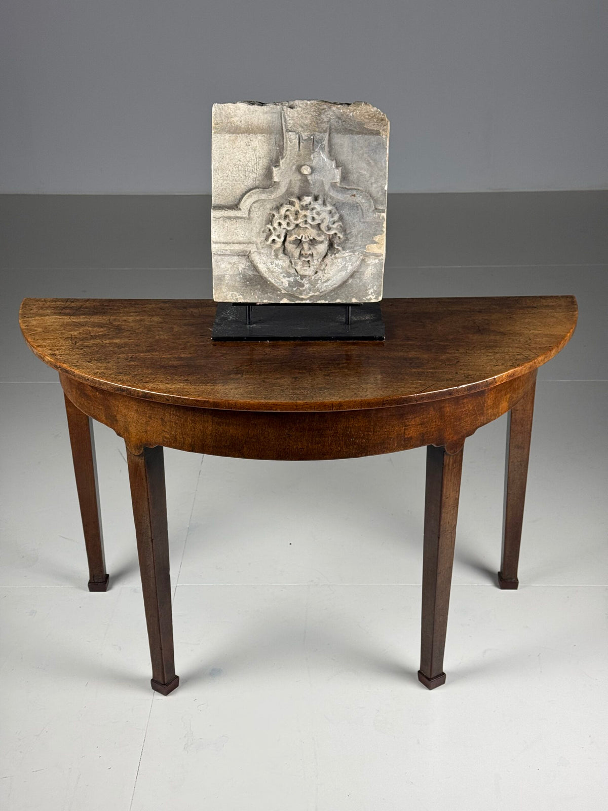 Pair of English Half Moon Side Tables, 19th Century, photo 9
