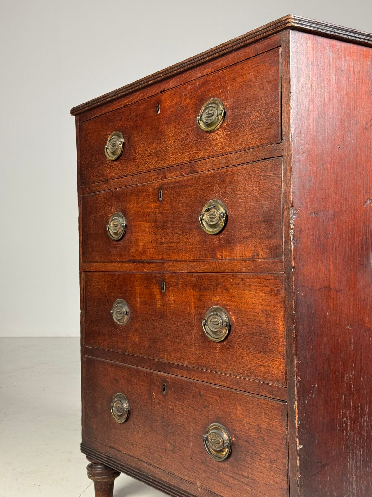 English Mahogany Campaign Chest of Drawers, 19th Century, photo 16