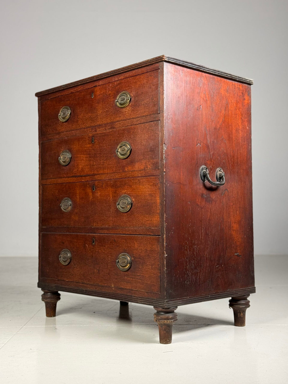 English Mahogany Campaign Chest of Drawers, 19th Century, photo 19