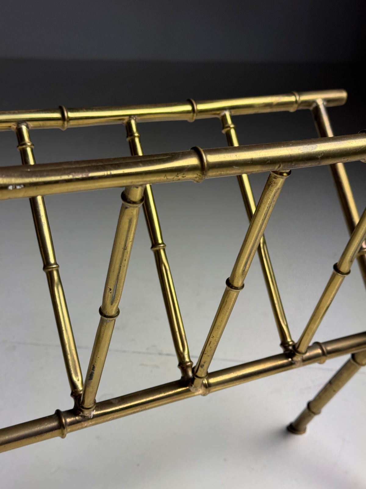 Faux Bamboo Magazine Rack, 20th Century, photo 3