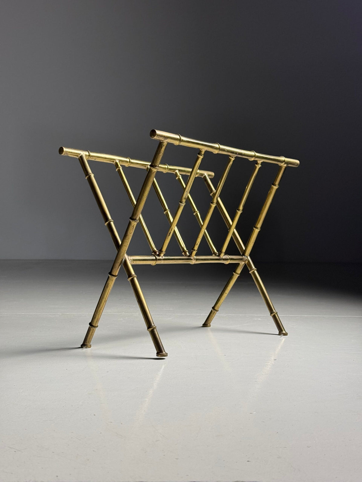 Faux Bamboo Magazine Rack, 20th Century, photo 11