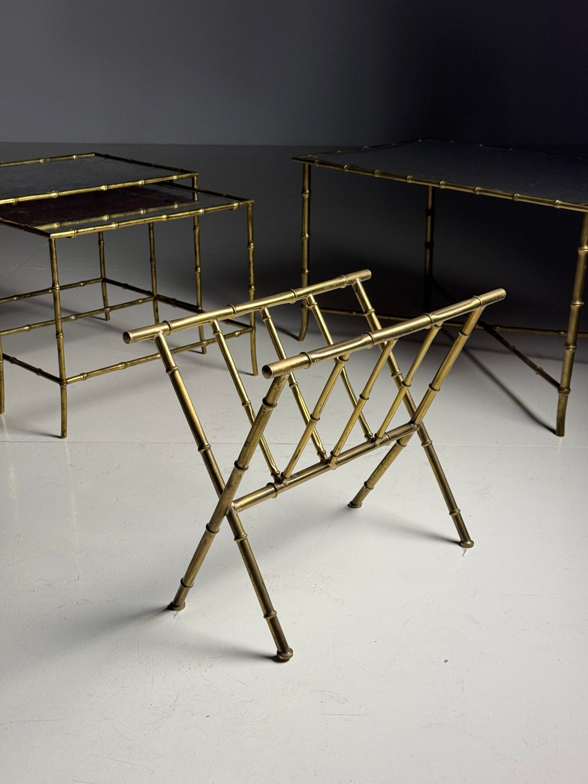 Faux Bamboo Magazine Rack, 20th Century, photo 15