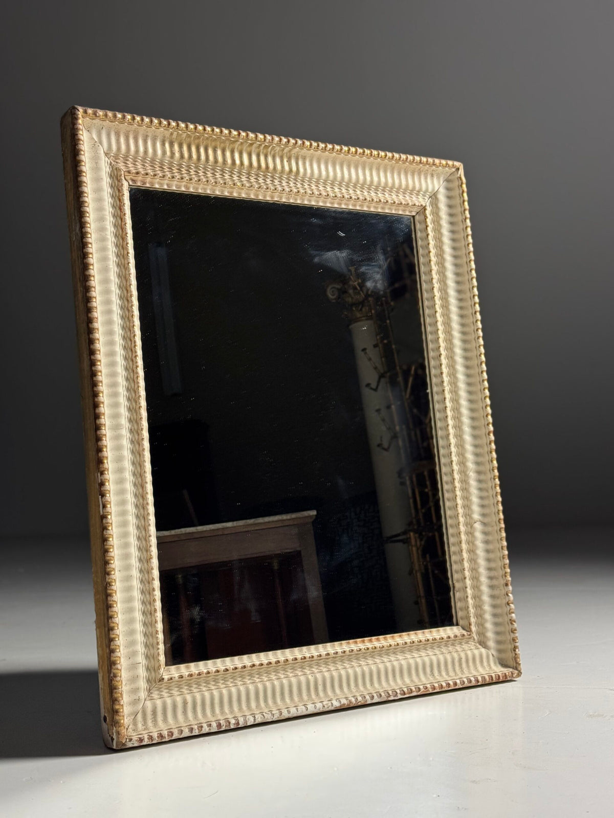 French Ribbed Mirror, c. 1900, photo 11