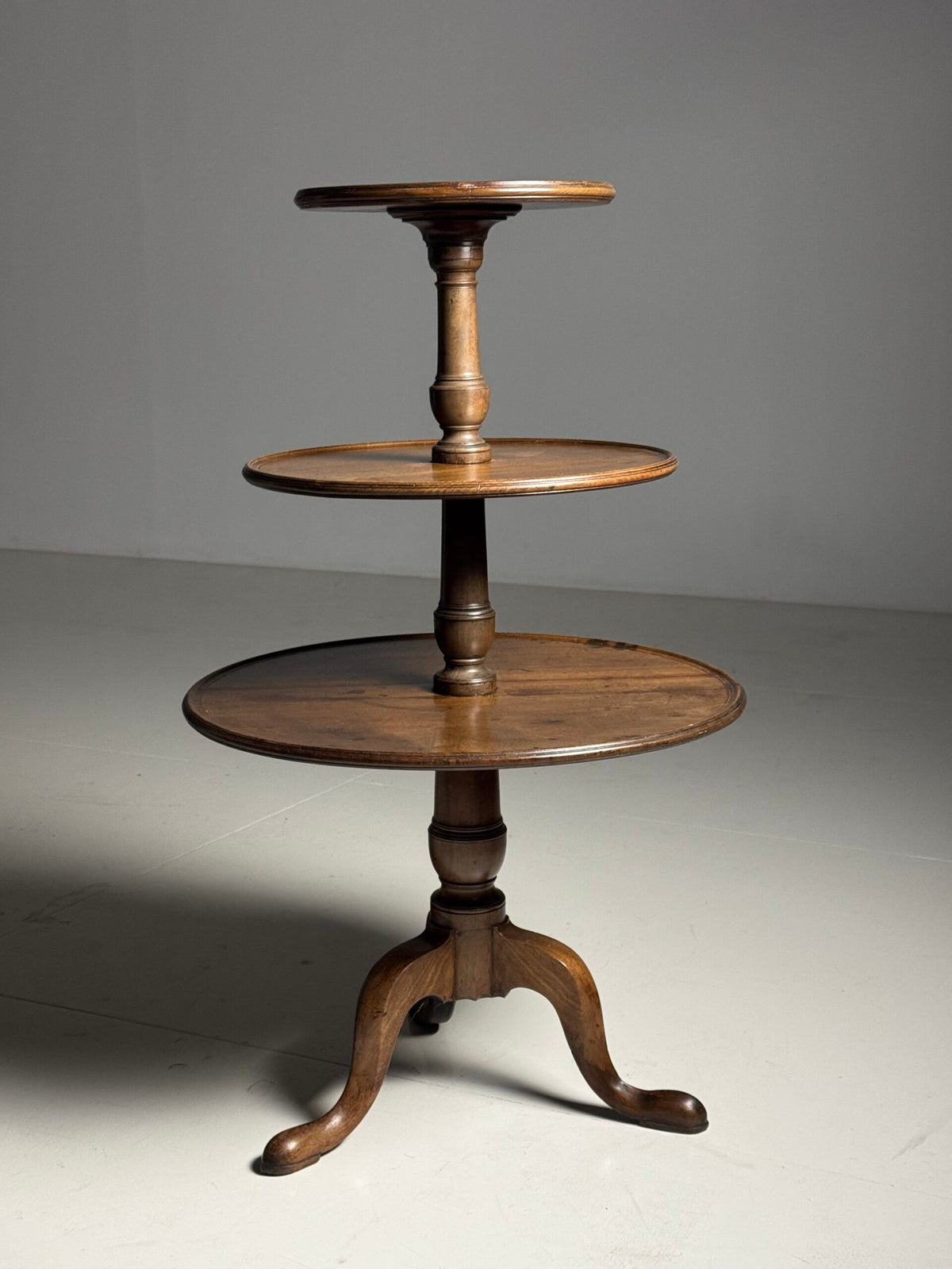 English Mahogany Etagere Tray Table, 19th Century, photo 1