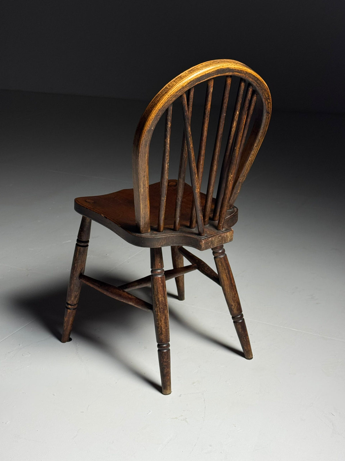 Set of Six English Windsor Spindle Back Chairs, 1935, photo 16