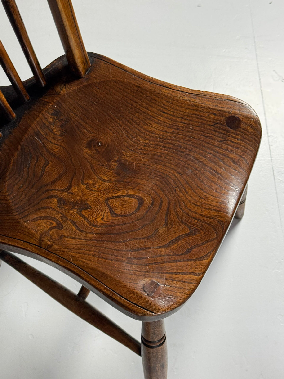 Set of Six English Windsor Spindle Back Chairs, 1935, photo 5