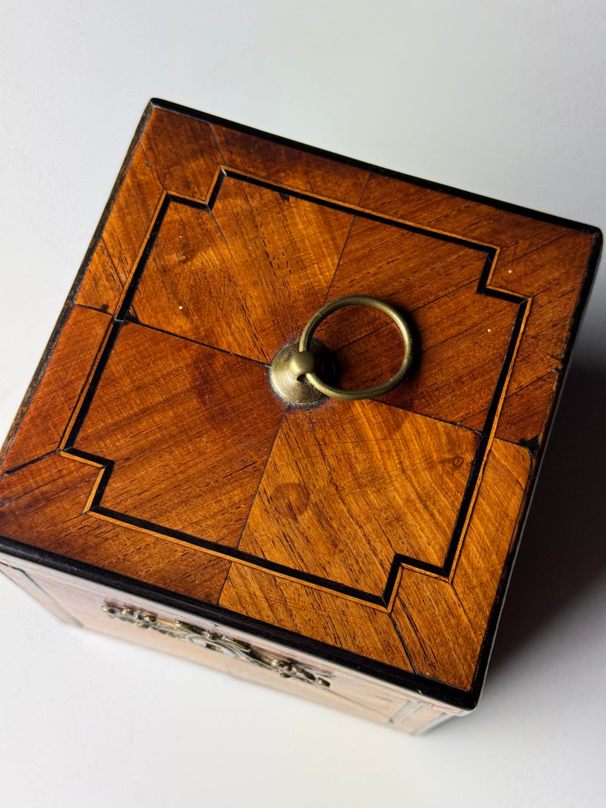 Dutch Tea Caddy with Ebony Inlay, 19th Century, photo 2