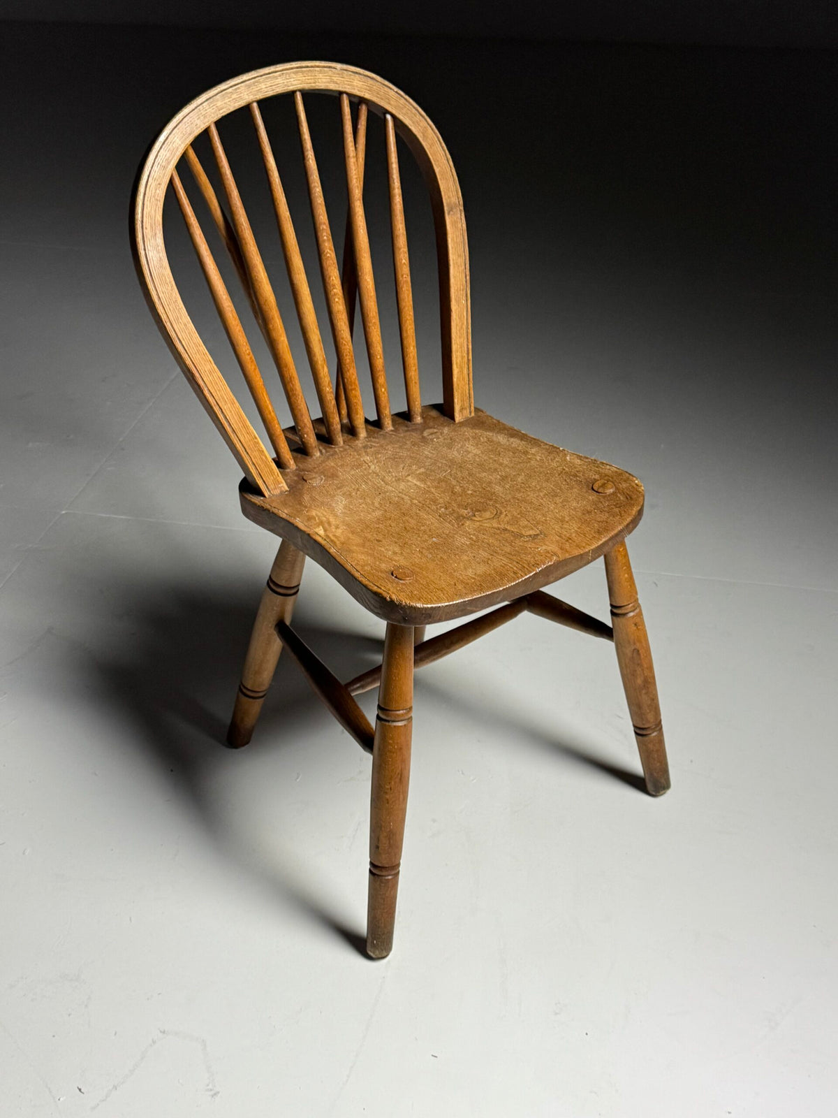 Set of Two Oak Windsor Dining Chairs, Early 20th Century, photo 21