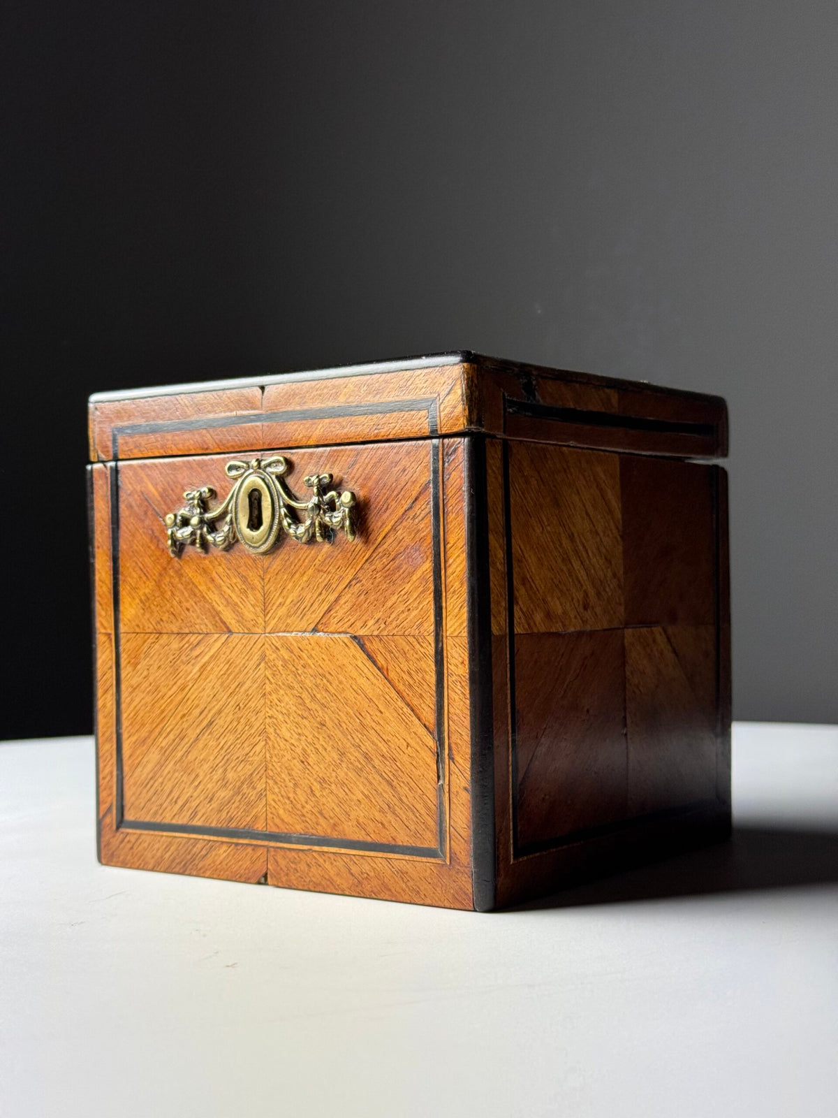 Dutch Tea Caddy with Ebony Inlay, 19th Century, photo 3