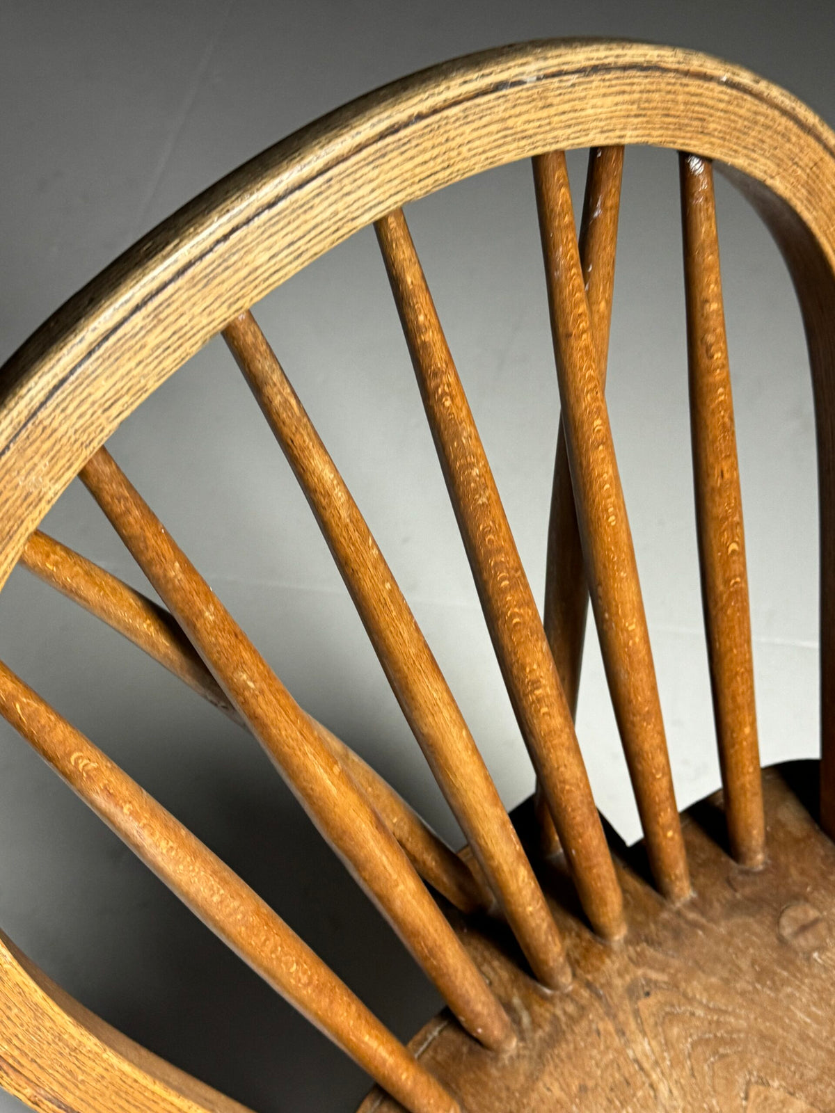 Set of Two Oak Windsor Dining Chairs, Early 20th Century, photo 15