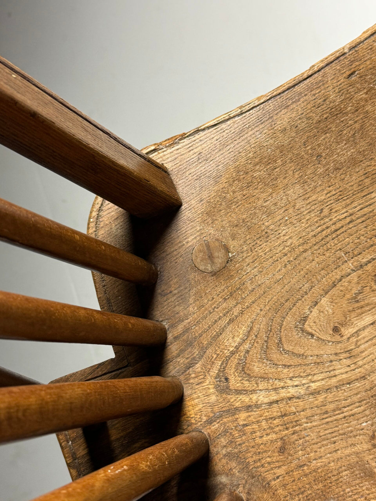 Set of Two Oak Windsor Dining Chairs, Early 20th Century, photo 12
