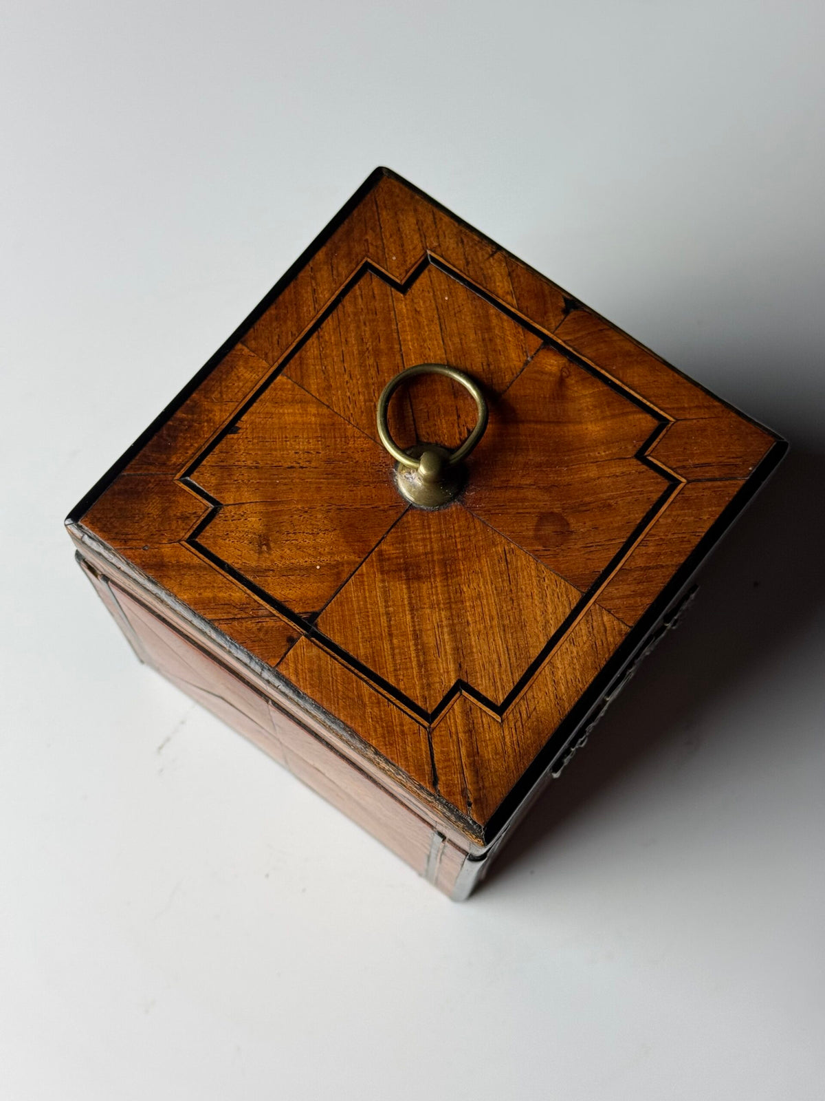 Dutch Tea Caddy with Ebony Inlay, 19th Century, photo 11