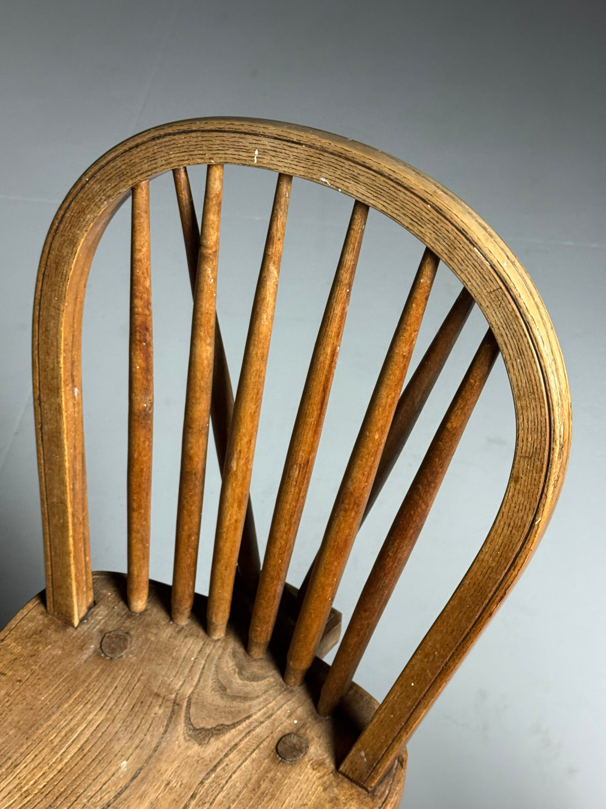 Set of Two Oak Windsor Dining Chairs, Early 20th Century, photo 4