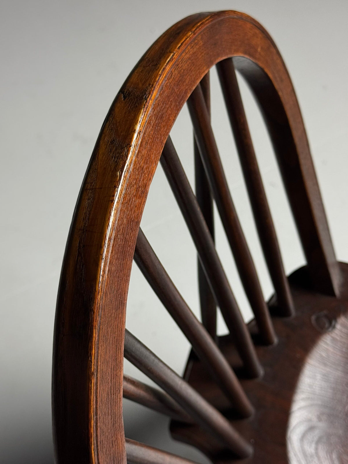 Set of Four English Windsor Spindle Back Chairs, Early 20th Century, photo 16