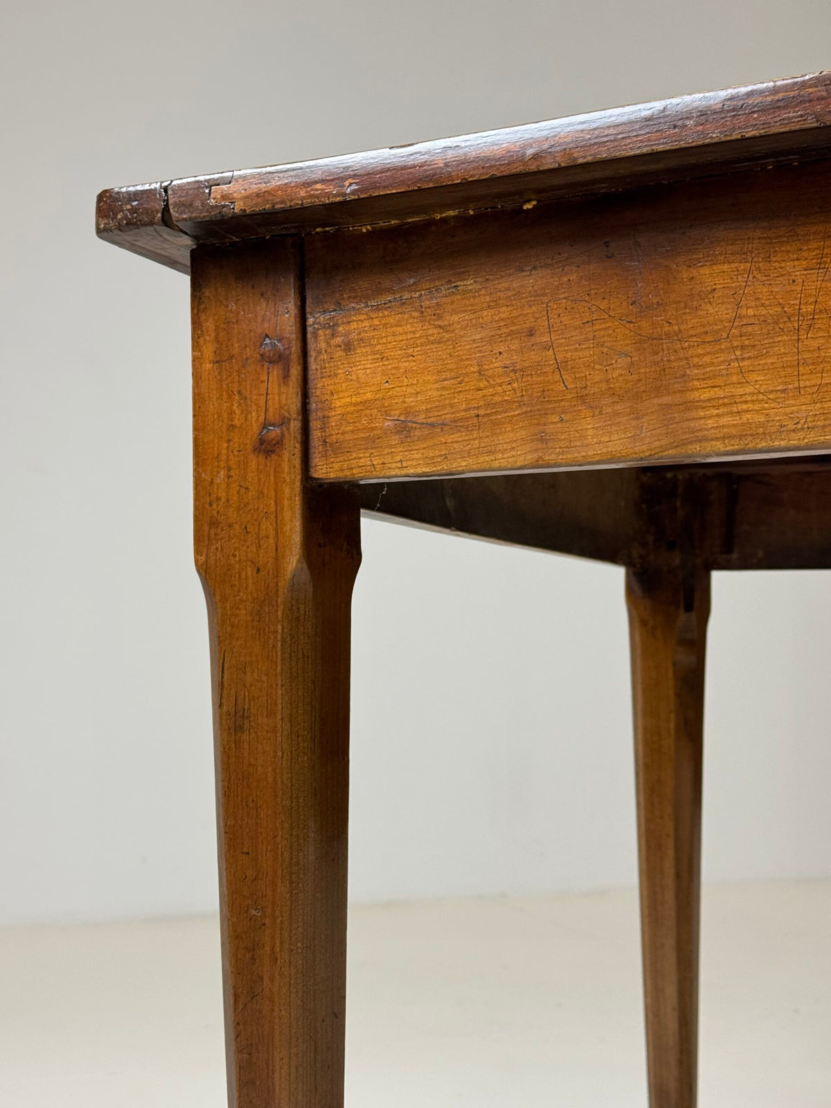 French Farmhouse Dining Table with Extension, 19th Century, photo 5
