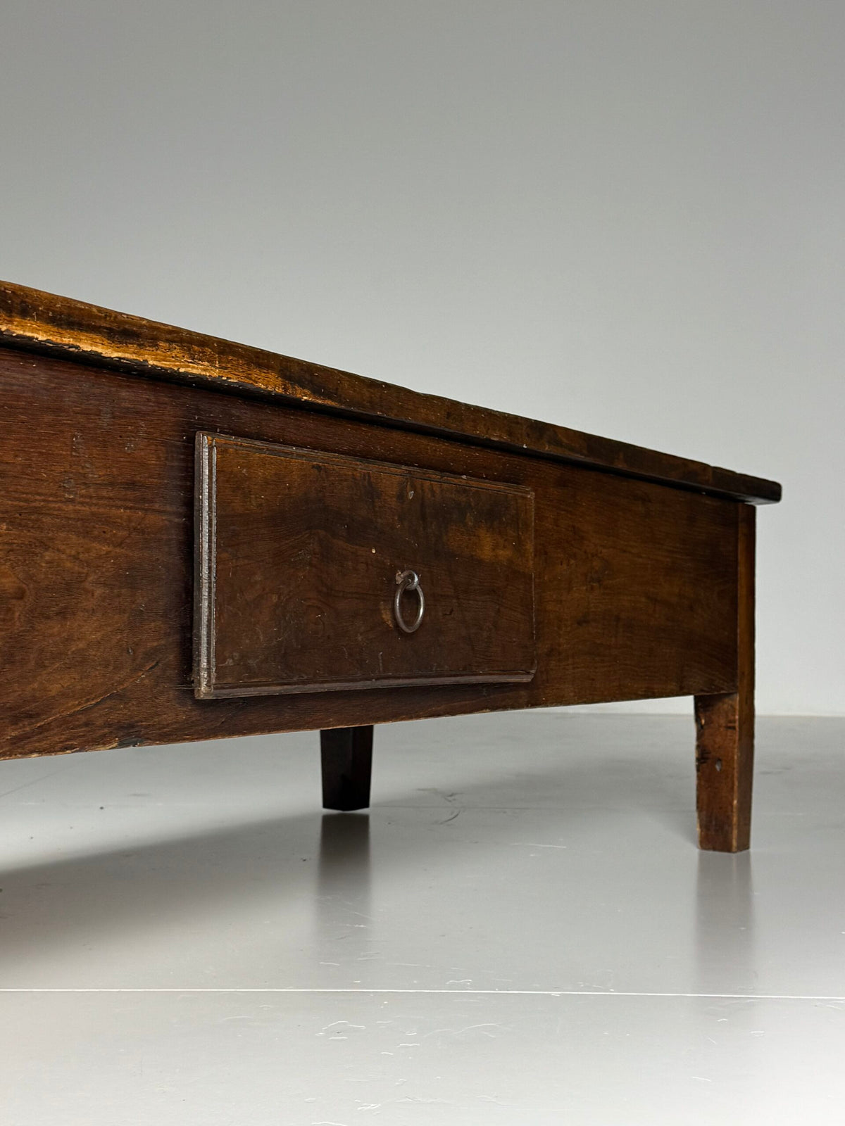 Spanish Walnut Coffee Table or TV Unit with Three Drawers, 18th Century, photo 5