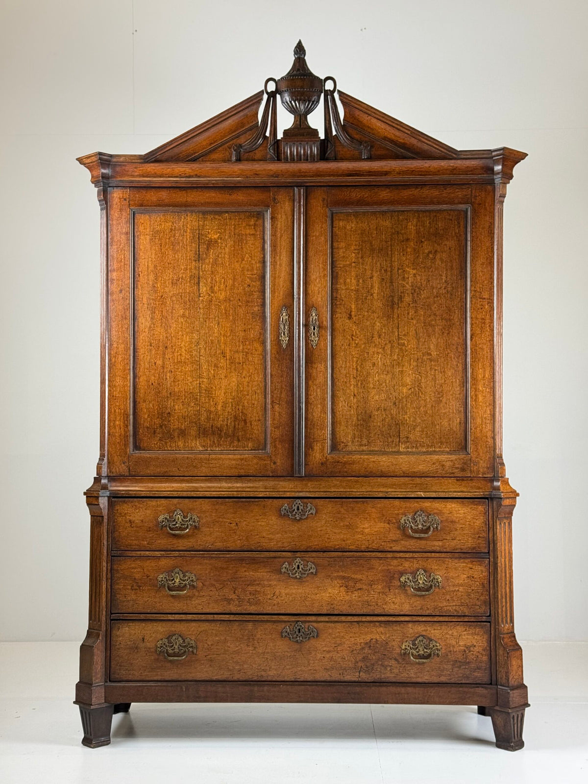 Dutch Solid Oak Cabinet, Late 18th Century, photo 31