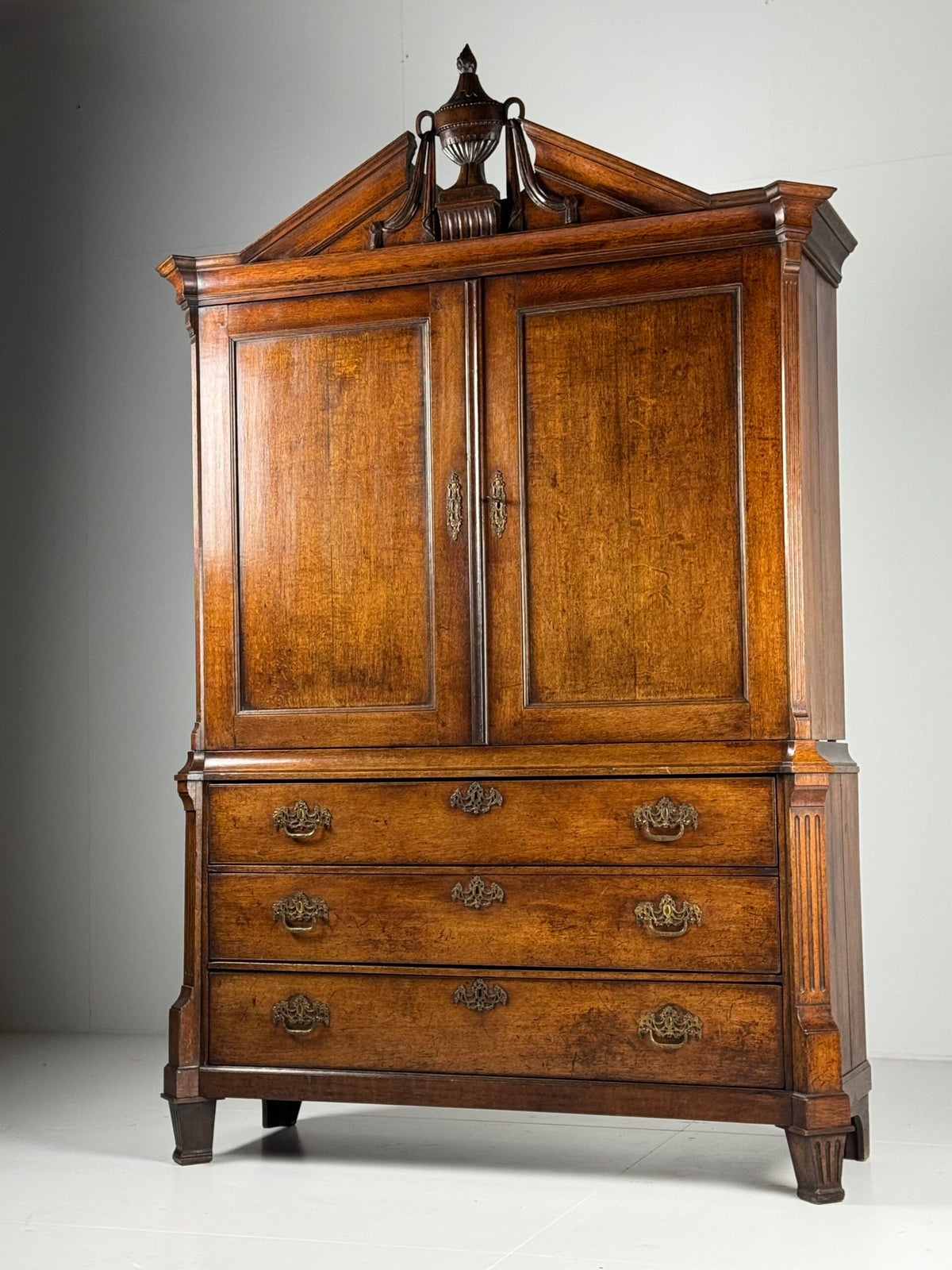 Dutch Solid Oak Cabinet, Late 18th Century, photo 30