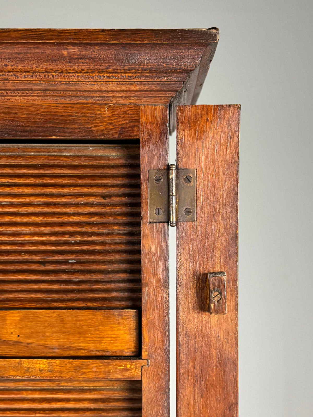 Belgian Oak Roll-Front Filing Cabinet, Early 20th Century, photo 10