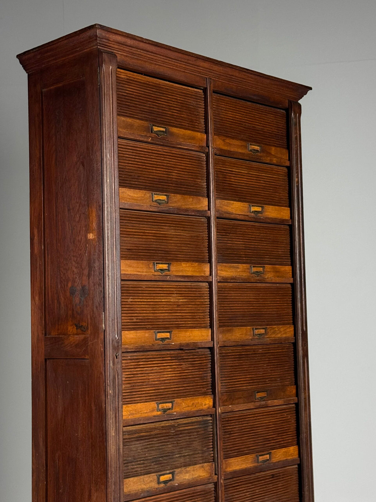 Belgian Oak Roll-Front Filing Cabinet, Early 20th Century, photo 5