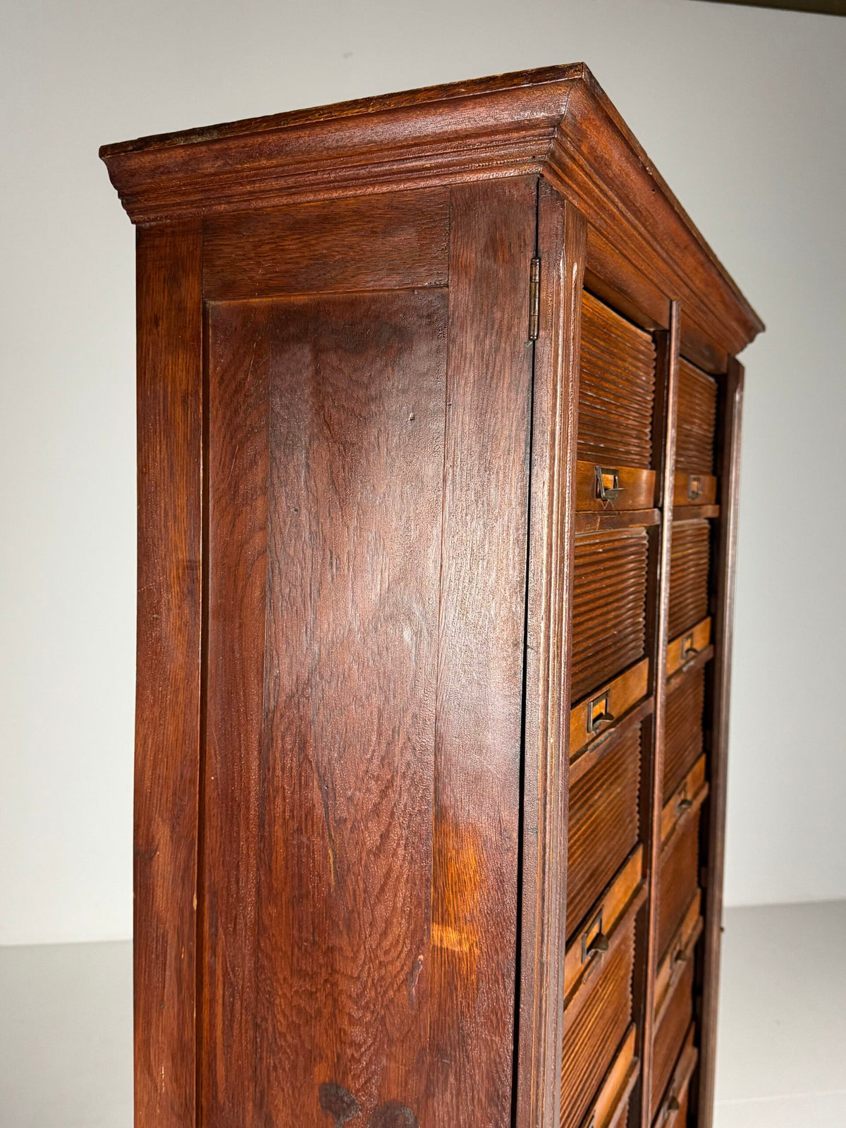 Belgian Oak Roll-Front Filing Cabinet, Early 20th Century, photo 3