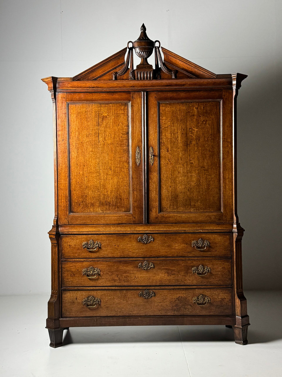 Dutch Solid Oak Cabinet, Late 18th Century, photo 16