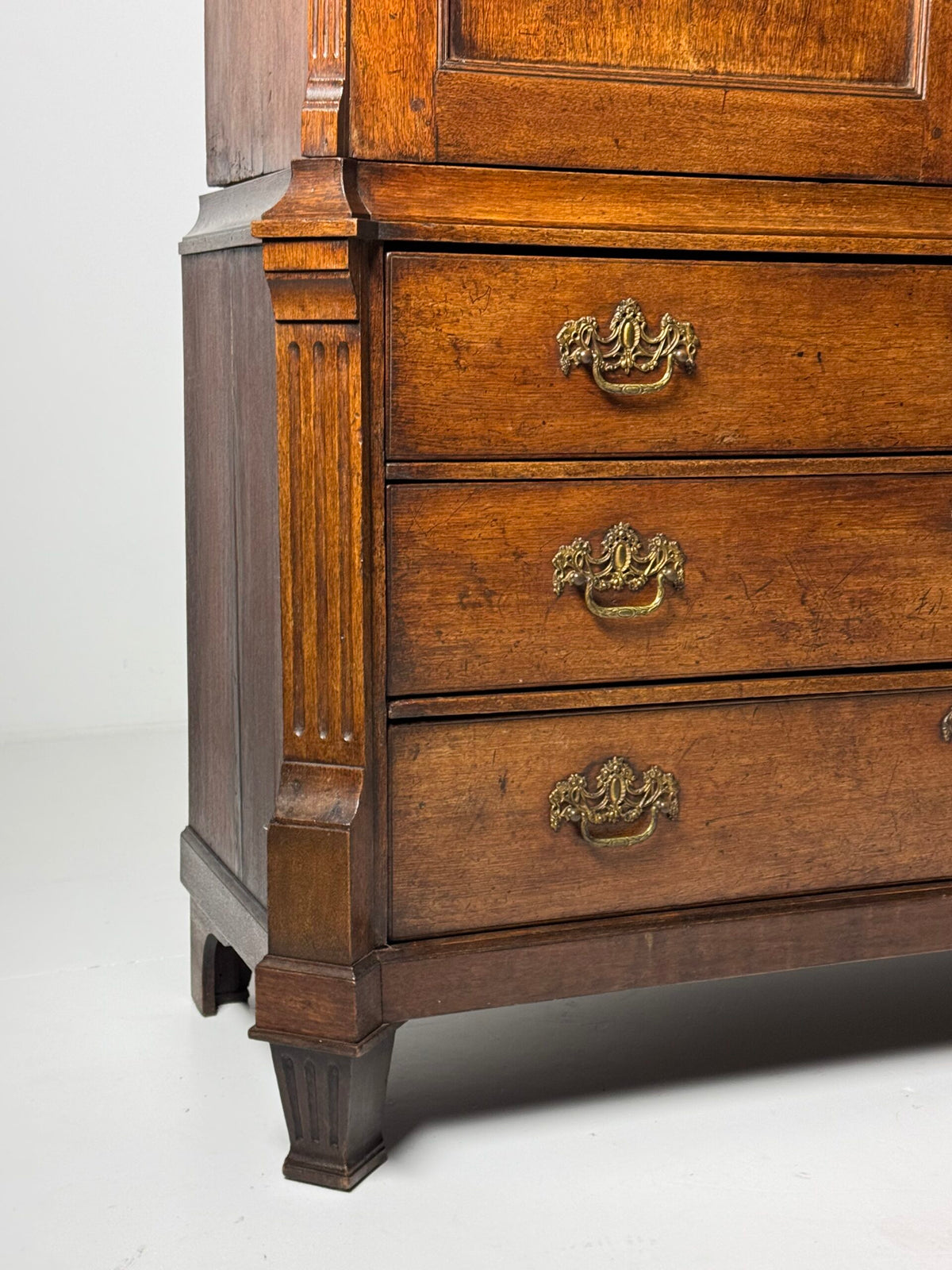 Dutch Solid Oak Cabinet, Late 18th Century, photo 12