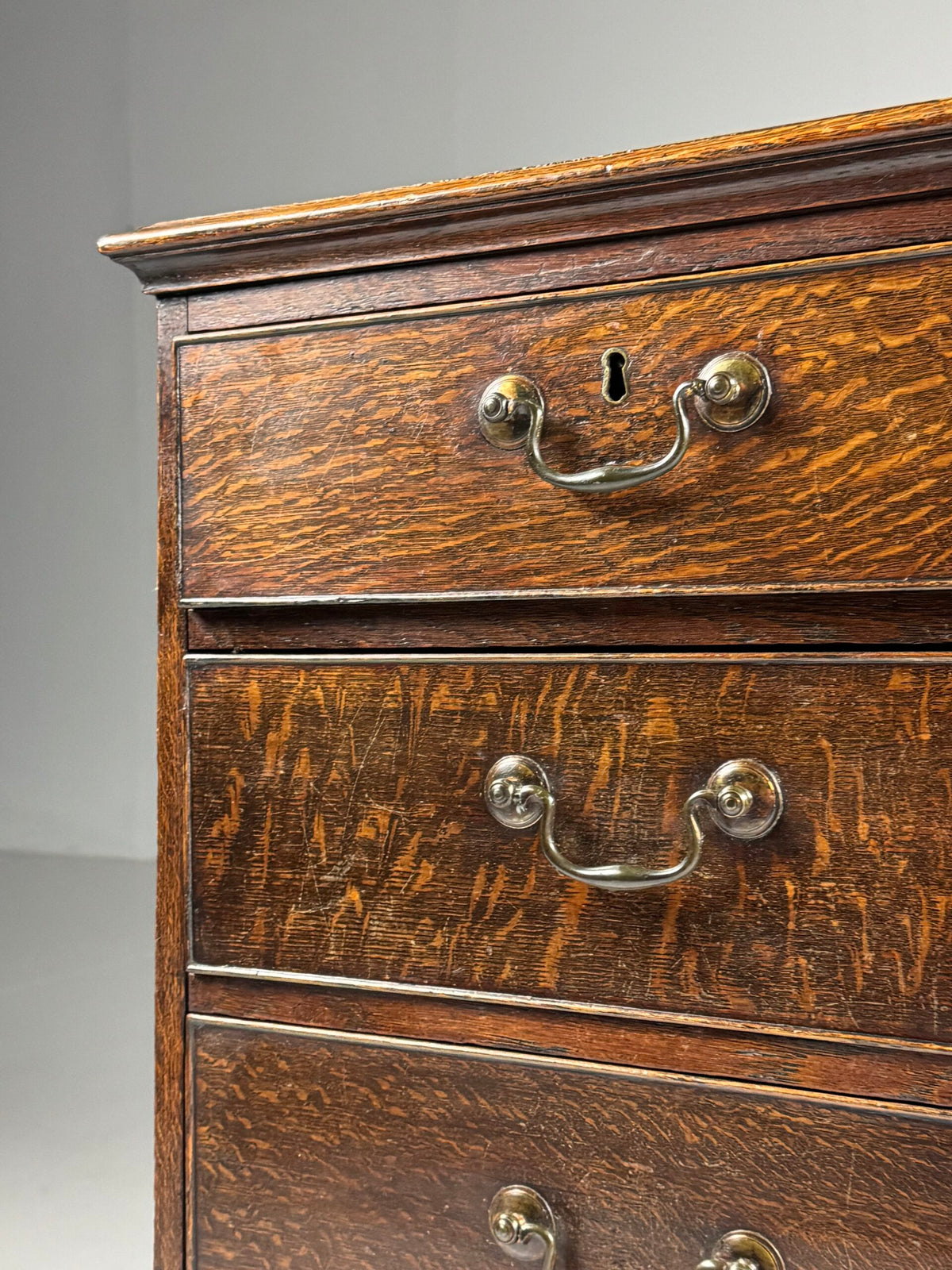 English Georgian Oak Chest of Drawers, circa 1780, photo 12