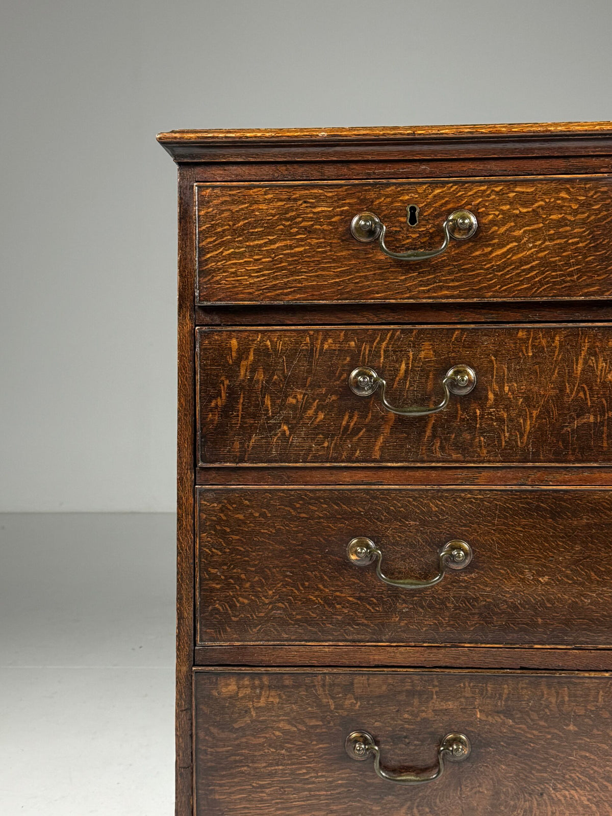 English Georgian Oak Chest of Drawers, circa 1780, photo 9