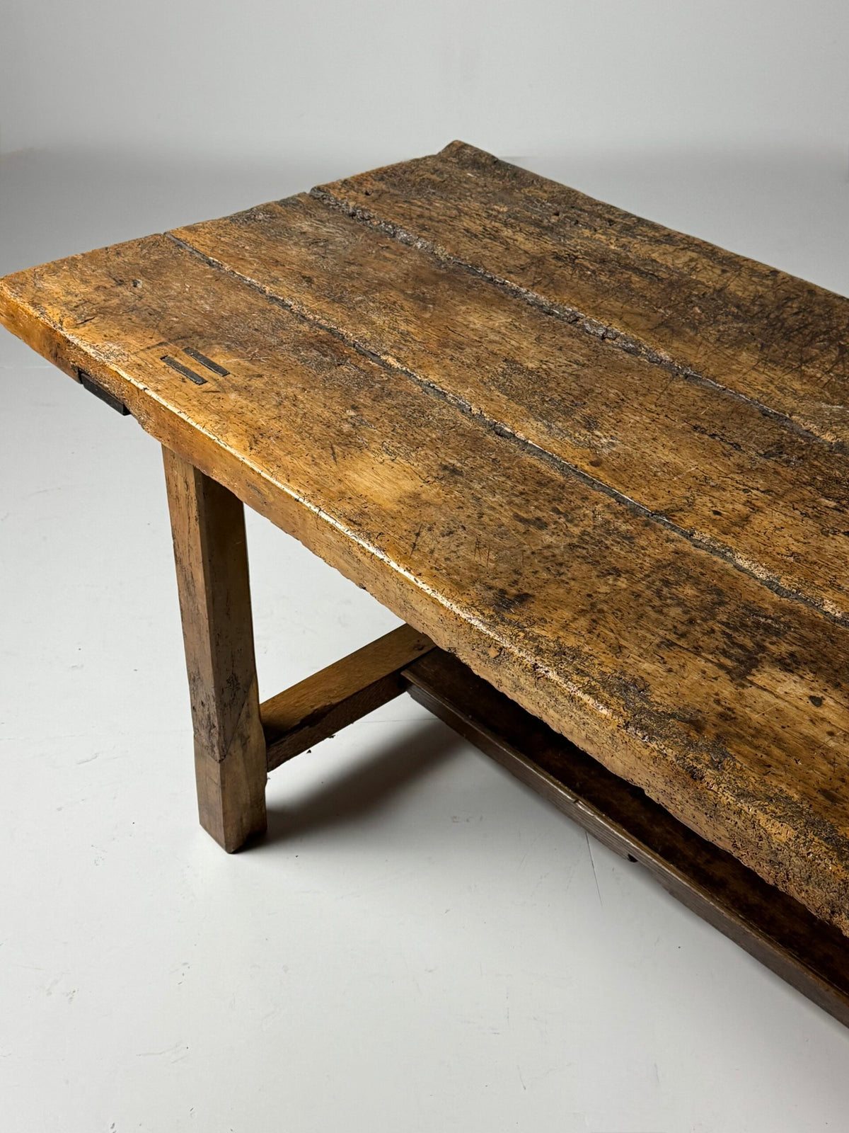 Very Robust French Refectory Table, 238 cm, Early 20th Century, photo 14