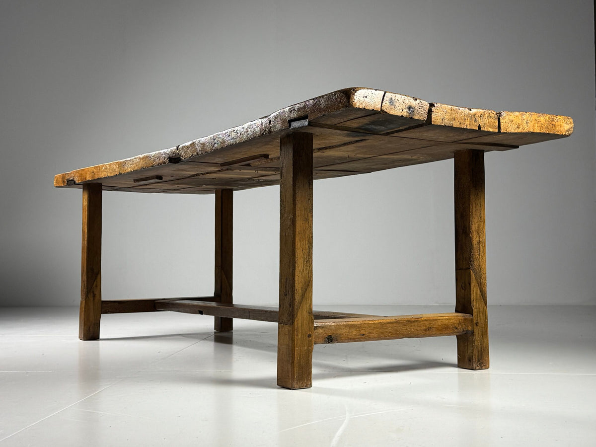 Very Robust French Refectory Table, 238 cm, Early 20th Century, photo 11