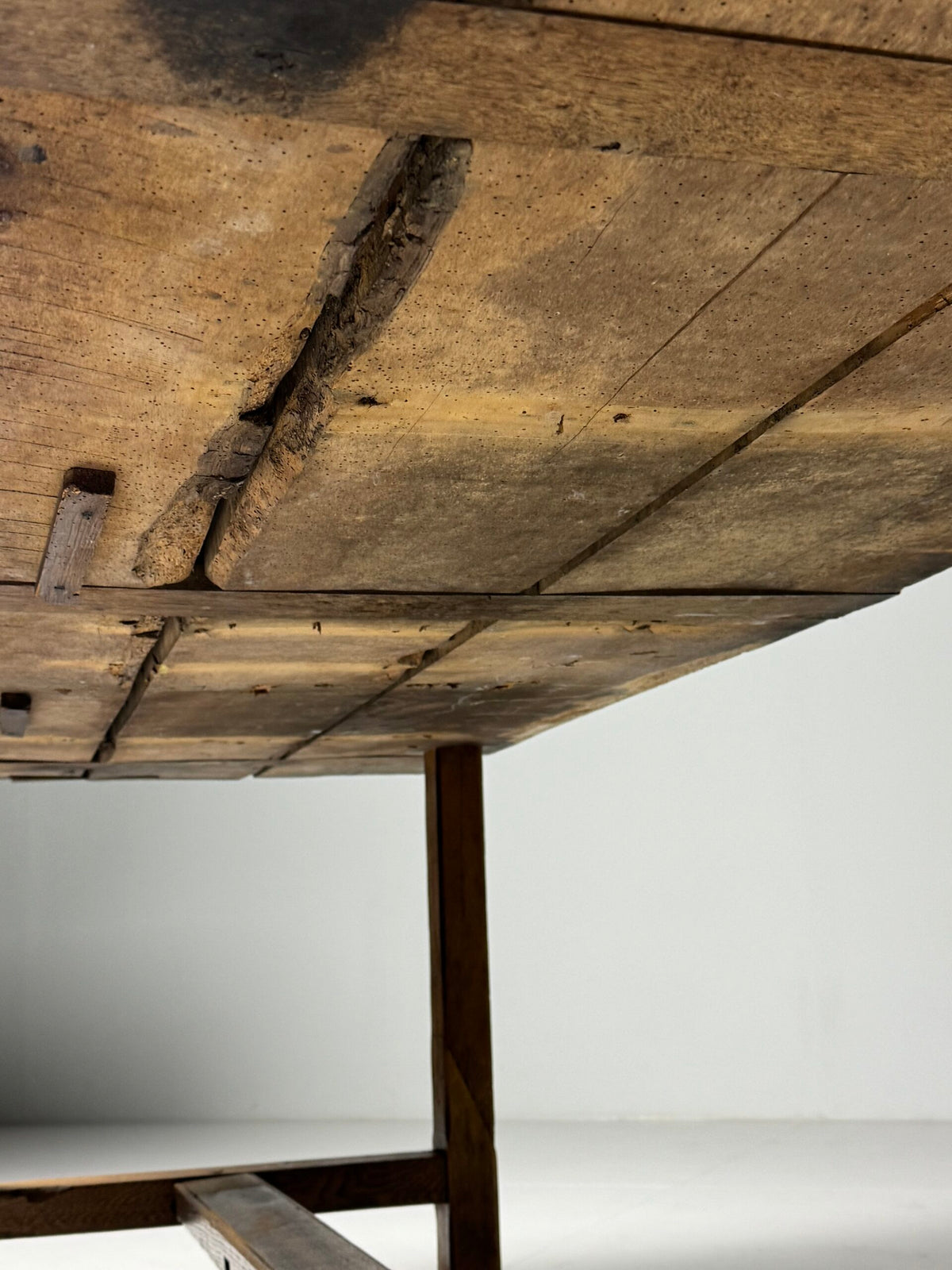 Very Robust French Refectory Table, 238 cm, Early 20th Century, photo 6